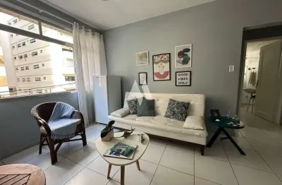 Apartamento à venda com 1 dormitório a 1 quadra da praia no boqueirão em santos/sp