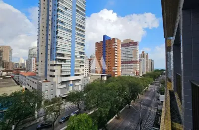 Apartamento à venda com 3 dormitórios e vista lateral para o mar na pompéia em santos/sp