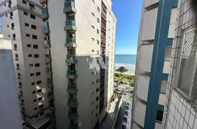 Apartamento à venda com 2 dormitórios e vista parcial para o mar no bairro aparecida em santos/sp