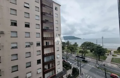 Apartamento à venda com 2 dormitórios e vista para o mar no bairro aparecida em santos/sp