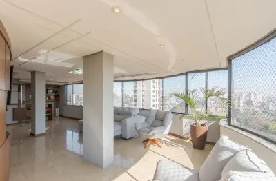 Linda cobertura com 310 m² de área privativa, composta por 3 dormitórios sendo uma suíte e com 3 vagas de garagem no bairro jardim planalto em porto alegre-rs.