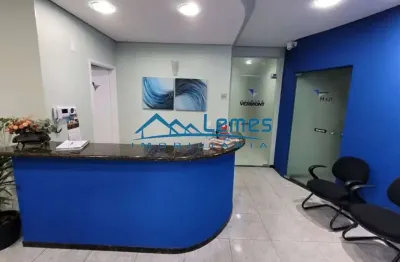 Vila santa tereza - sala comercial ideal para consultórios diversos, com recepção, secretária, cozinha, sala de expurgo, sala de esterelização, 02 salas de espera, 05 wcs feminino e masculino 01 adapt