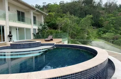 Casa em condomínio fechado com 7 quartos à venda na estrada haroldo soares glavan, 4450, cacupé, florianópolis por r$ 17.000.000