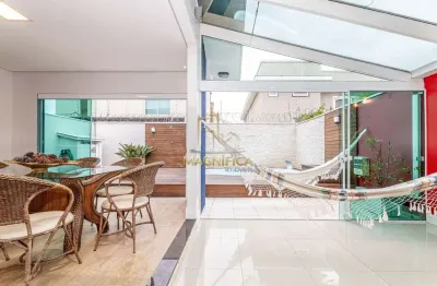 Casa em condomínio fechado com 4 quartos à venda na rua acelino grande, 651, santa felicidade, curitiba, 256 m2 por r$ 1.580.000