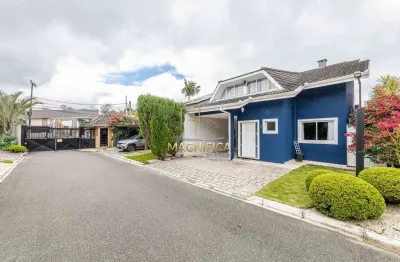 Casa em condomínio fechado com 4 quartos à venda na rua acelino grande, 651, santa felicidade, curitiba, 256 m2 por r$ 1.580.000