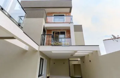 Casa em condomínio fechado com 4 quartos à venda na rua roberto senna, 001, novo mundo, curitiba, 146 m2 por r$ 879.900
