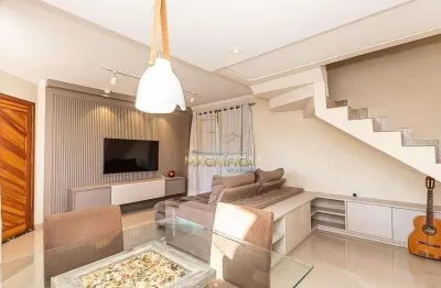 Casa em condomínio fechado com 3 quartos à venda na estrada da mina do ouro, 977, santo inácio, curitiba, 123 m2 por r$ 750.000