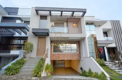 Casa em condomínio fechado com 3 quartos à venda na rua maria luiza bazzani natal, 381, uberaba, curitiba, 321 m2 por r$ 2.890.000