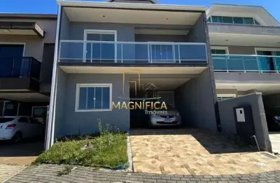 Casa em condomínio fechado com 3 quartos à venda na rua pedro driessen filho, 001, cidade industrial, curitiba, 261 m2 por r$ 1.200.000