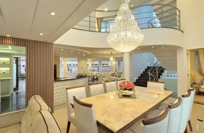 Casa em condomínio fechado com 4 quartos à venda na rua aristides pereira da cruz, 21, portão, curitiba, 367 m2 por r$ 3.999.999