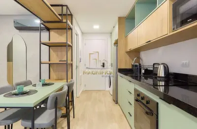 Kitnet / stúdio para alugar na rua doutor pedrosa, batel, curitiba, 28 m2 por r$ 3.200