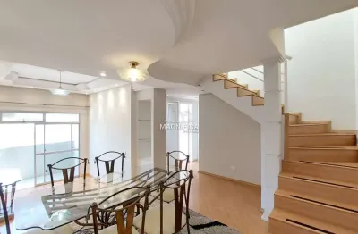 Cobertura com 3 quartos para alugar na rua santa catarina, água verde, curitiba, 214 m2 por r$ 5.200