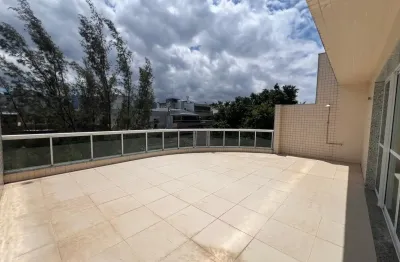 Cobertura linear de alto padrão no recreio dos bandeirantes com 3 suítes e terraço de 50m²