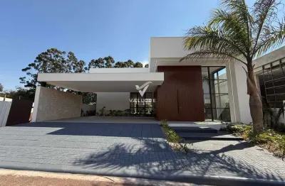 Casa alto padrão com 4 suítes em condomínio no recanto tropical - cascavel/pr