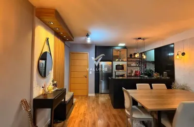 Apartamento semi-mobiliado 1 suíte + 1 quarto no centro - cascavel/pr