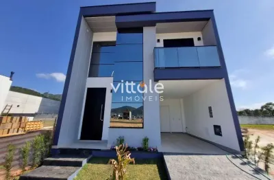 Casa em condomínio fechado com 3 quartos à venda em deltaville, biguaçu  por r$ 1.149.000