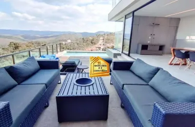 Casa em condomínio fechado com 4 quartos à venda em mirante da mata, nova lima  por r$ 5.890.000