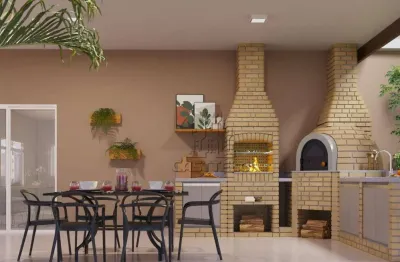 Casa em condominio fechado com 3 quartos com suíte.