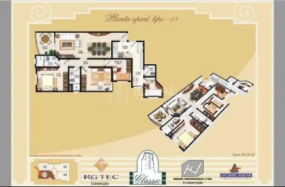 Apartamento com 3 quartos à venda na Rua Atilano Crisostomo, Parque Tamandaré, Campos dos Goytacazes