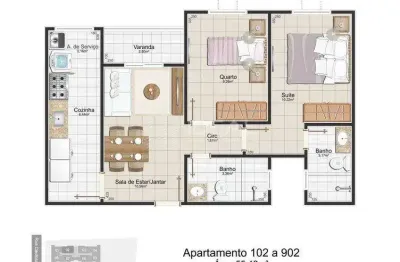 Apartamento com 2 quartos à venda na Rua Cardoso Moreira, Parque Turf Club, Campos dos Goytacazes