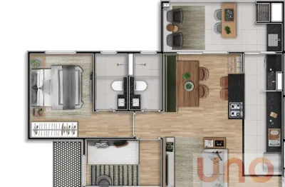 Apartamento com 2 quartos à venda na Rua Plutão, Vila Planalto, Campo Grande