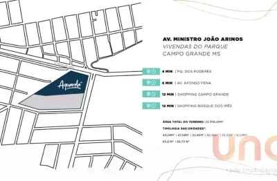 Apartamento com 2 quartos à venda na Avenida Ministro João Arinos, Tiradentes, Campo Grande