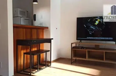 Flat com 1 dormitório para alugar, 45 m² por r$ 4.500,00/mês - indianópolis - são paulo/sp