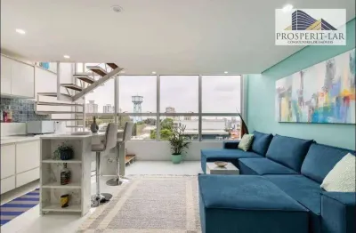 Loft com 1 dormitório à venda, 45 m² por r$ 625.000 - santana