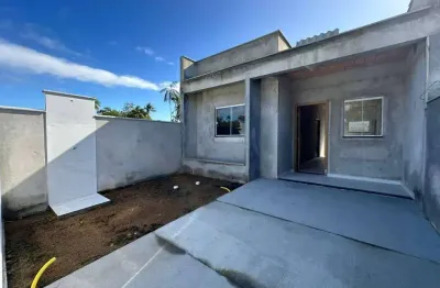 0747 - casa geminada com 2 dormitórios - 450m da lagoa | costeira - bbs/sc