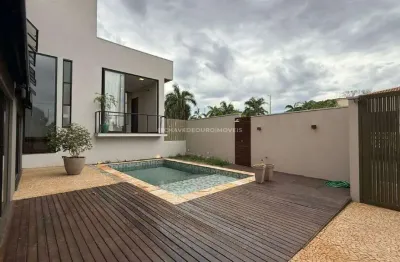 Casa em condomínio de alto padrão em uberaba no condomínio estância dos ipês com 214,42 m²