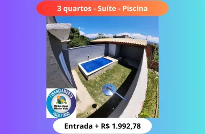 Casa nova na praia - financiado pelo minha casa minha vida - $1900 p/mês