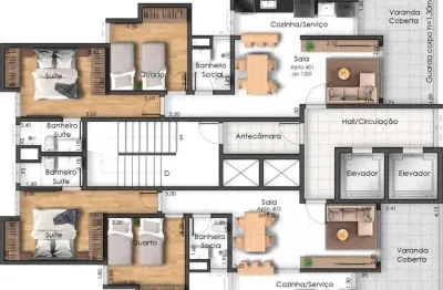 Apartamento com 2 quartos à venda na Rua Severino Meireles, 33, Alto dos Passos, Juiz de Fora