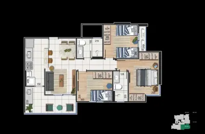 Apartamento com 3 quartos à venda na Rua Cândido Tostes, 421, São Mateus, Juiz de Fora