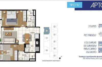 Apartamento com 2 quartos à venda na Avenida Presidente Itamar Franco, 901, Centro, Juiz de Fora