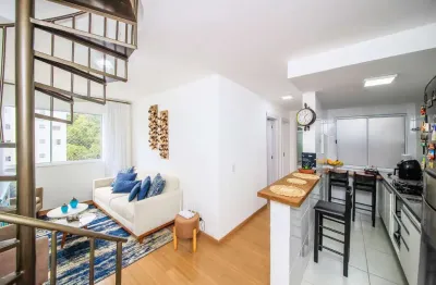 Cobertura com vista livre, 2 quartos e espaço gourmet para venda