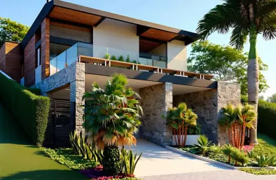 Casa moderna, com integração e lazer no alphaville para venda