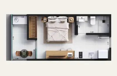 Kitnet / Stúdio à venda na Rua Pasteur, 70, Centro, Juiz de Fora