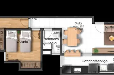 Apartamento com 2 quartos à venda na Rua Severino Meireles, 33, Passos, Juiz de Fora