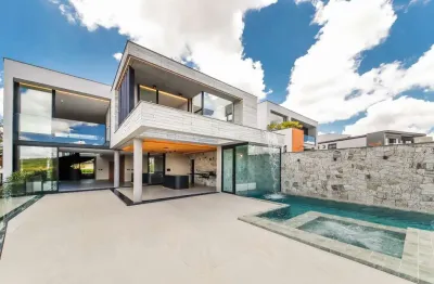 Arquitetura autoral com vista permanente para a represa no alphaville para venda