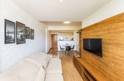 Apartamento de 1 quarto mobiliado, com varanda e vista para venda