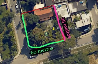 Terreno 875 m² plano de esquina duas frentes na estrada da capoeira grande a 2 km do futuro autódromo do rio de janeiro ( ao lado do parque guara ) ideal para incorporação  !