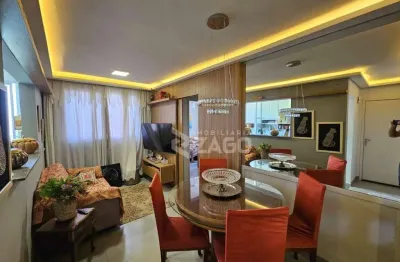 Apartamento com 2 dormitórios à venda, 55 m² por r$ 320.000,00 - condomínio spazio urca - uberaba/mg