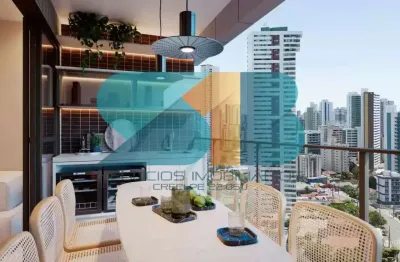 Excelente apartamento no bairro da madalena com 4 quartos 4 suítes