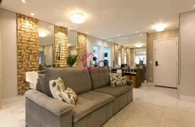 Apartamento à venda no Tatuapé, São Paulo-SP: 3 quartos, 1 suíte, 2 salas, 2 banheiros, 2 vagas, 123m².