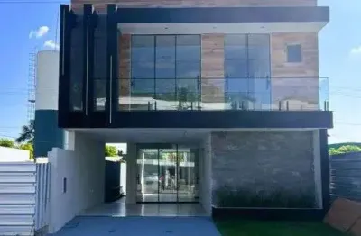 Casa euroville - 220 m² com 4 suítes, 2 vgs e espaço gourmet com piscina privativa - ananindeua - pa