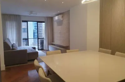Apartamento à venda na vila nova conceição com 128m² - mobiliado