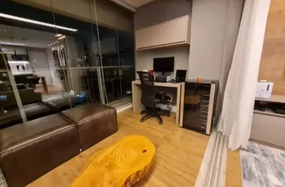 Studio a venda em brooklin paulista com 42m², totalmente mobiliado com móveis de alto padrão