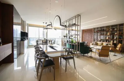 Apartamento à venda na cidade jardim - são paulo - sp - frente com a ponte estaiada - 4 suítes - 233m²