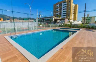 Apartamento garden com 02 dormitórios no bairro praia joão rosa, em biguaçu/sc