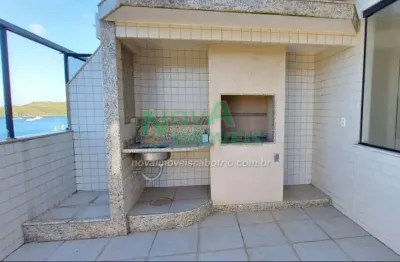 R$1.280.000,00 / cobertura duplex vista mar à venda / passagem / cabo frio-rj